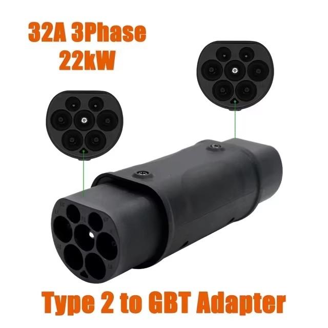 Electric Vehicle Charging Connector Type 2 To Type 1 J1772 EV Adapter Type 2 To GBT EVSE Charger Type 1 To GBT EV Adaptor