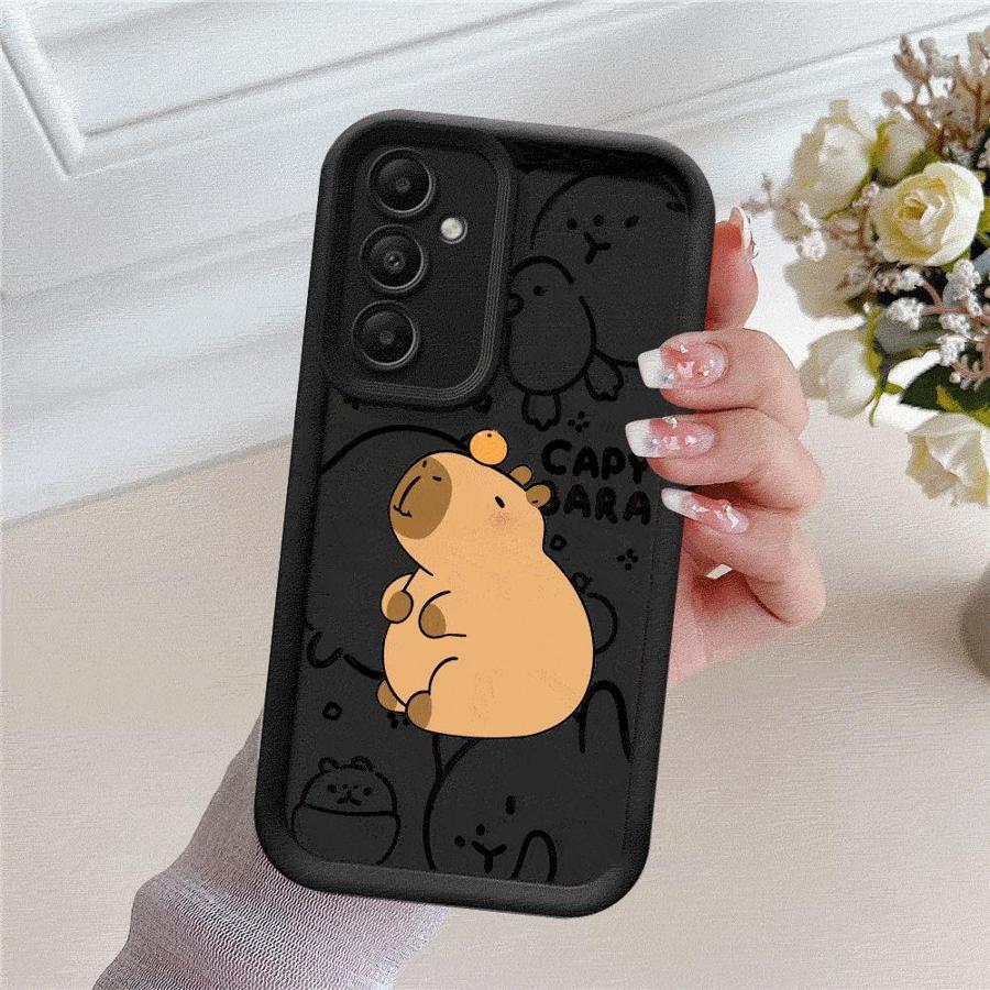 Capybara Cartoon Phone Case for Samsung Galaxy A14 A13 A15 A23 4G A34 A33 A53 A25 A24 A54 A73 A55 5G A11 Soft Cover