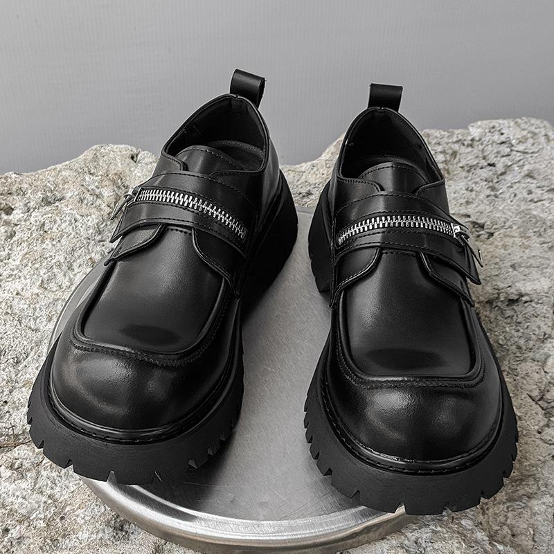 New Summer Men's Big Toe New Thick Sole Platform Sole Heightening Casual Derby Shoes