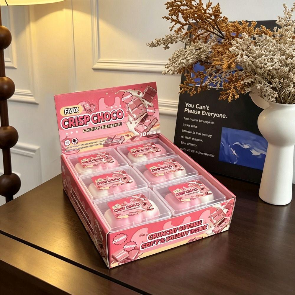 Satisfying Sound Crispy Squishy Cream Strips Crunchy Squeeze Wax Skin Squeeze Toy Kids Adults