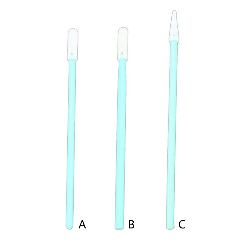 Pack Of 100 Fiber Visual Cleaning Swabs Not Shedding Particle Complimentary Fixed Absorption For / / / Couplings Camera Lens Maintenance Equipment