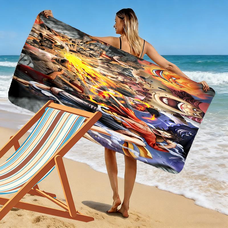 Adventure Chaos Unleashed beach towel soft Portable for travel seaside swim quickdrying swim towel beach Outdoor picnic beach mat Comfort
