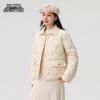 XueZhongFei Women's Chic Turn-Down Collar Short Down Jacket