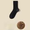 Men in Autumn and Winter with Velvet and Thick Warm Wool Ring Cotton Sweat Absorber Home Sleep Tube Socks