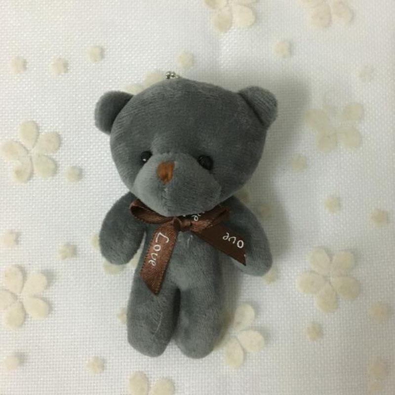 10CM Wedding Bear Stuffed Plush Toy Accessories Plush Toy Bear Key Chain Plush Toy