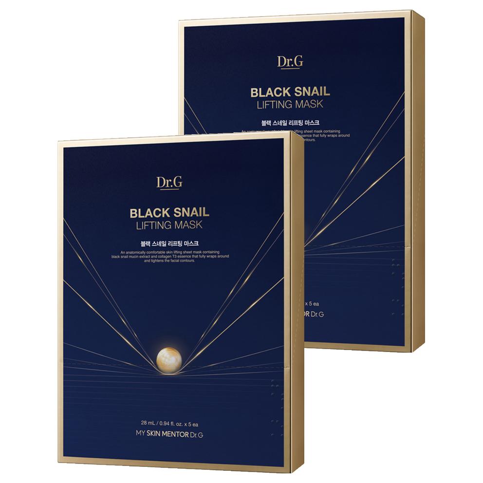 Dr.G Black Snail Lifting Mask, 5pcs x 2