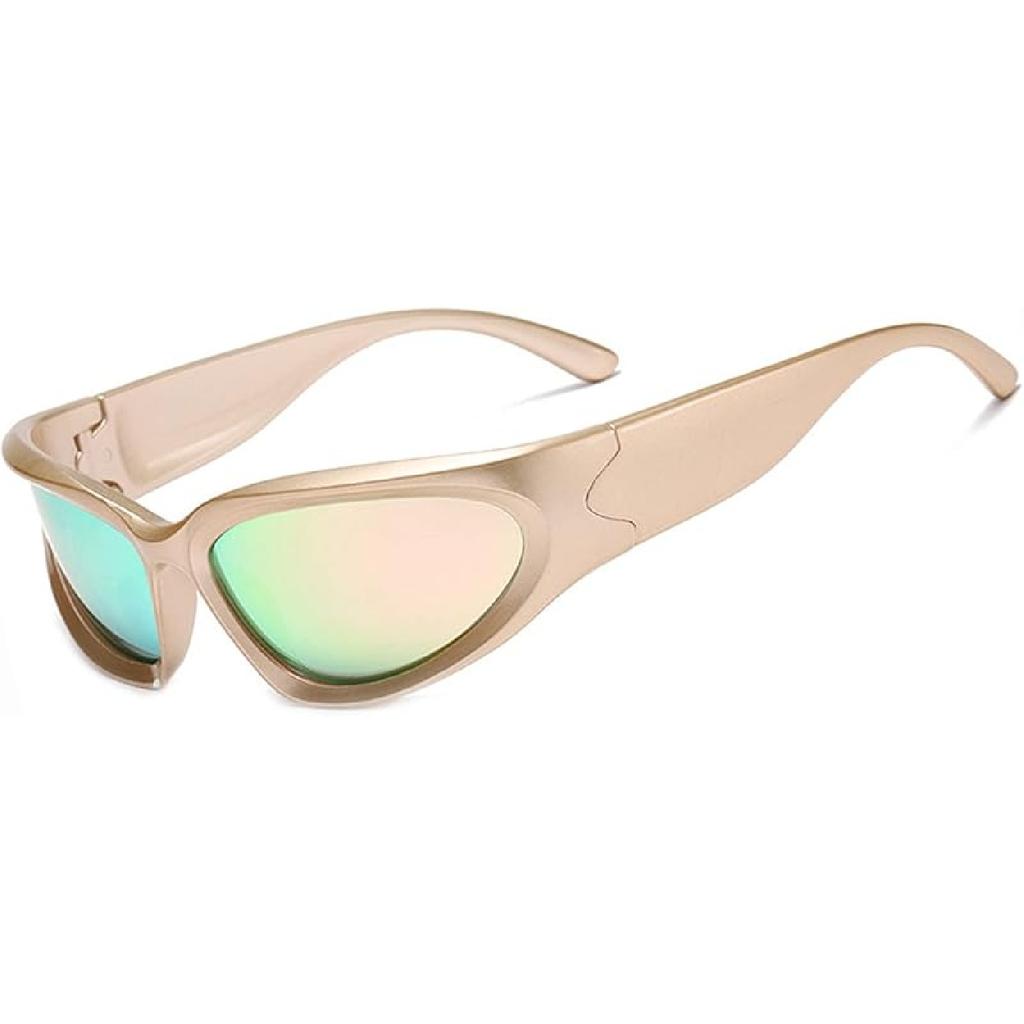 LASPOR Wrap Around Sport Sunglasses for Women Men Sport Shades Glasses Y2K Sunglasses