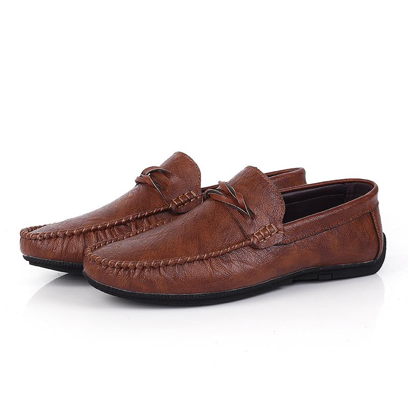 

New style of Doudou shoes men s small leather shoes Korean-style Instagram trendy shoes light-soled casual lazy shoes 47