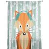 Window Cartoon Birch White Fox Curtains Living Room Tulle Curtains Kitchen Decor Kids Room Curtain Window Treatment