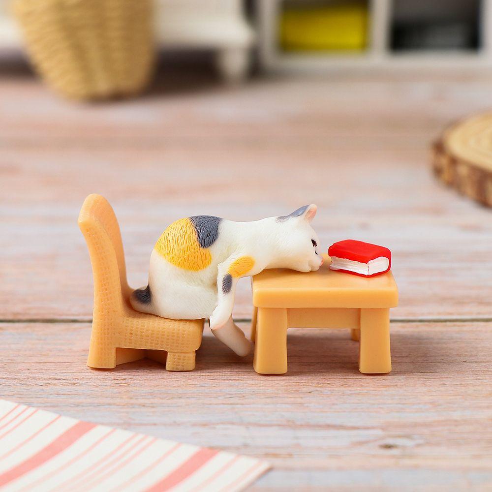 Accessories Cartoon Cute Crafts Cat Micro Landscape Ornaments Simulation Animal