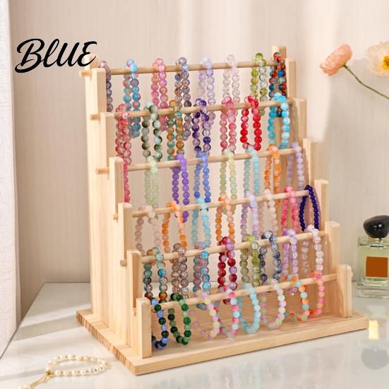 Artistic Jewelry Stand Wooden Log Bracelet Display Organizer Rack
