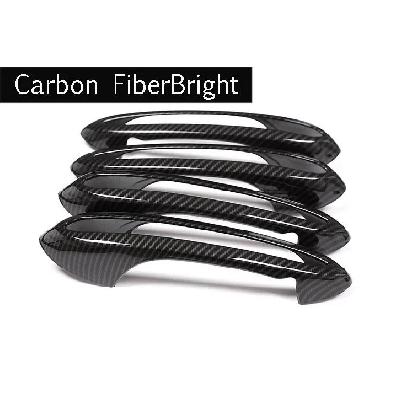 

For BMW 5 Series G30 X4 G02 2018- ABS Carbon FiberCar Door Handle Cover Trim Stickers Car Accessories Carbon Fiber