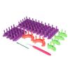 B97A-Combination Knitting Looms Set, Adjustable, Scarf And Hat Knitting Tools, Round And Long Tools