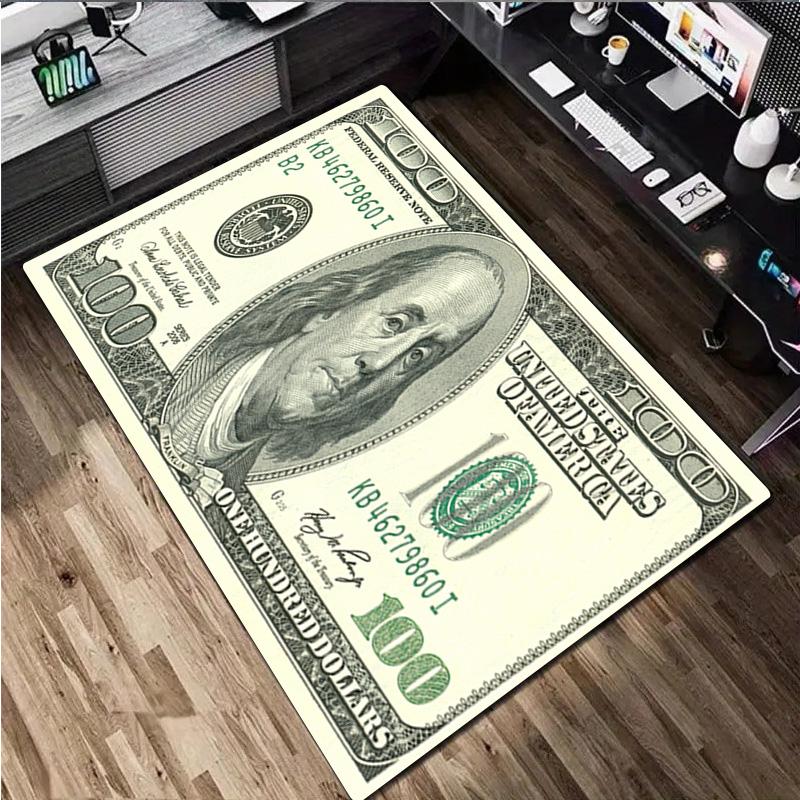 Money Rug - Home carpet Office Decorative Carpet For Living Room Bedroom Door Mat Floor Rug Computer Chair Area Rug