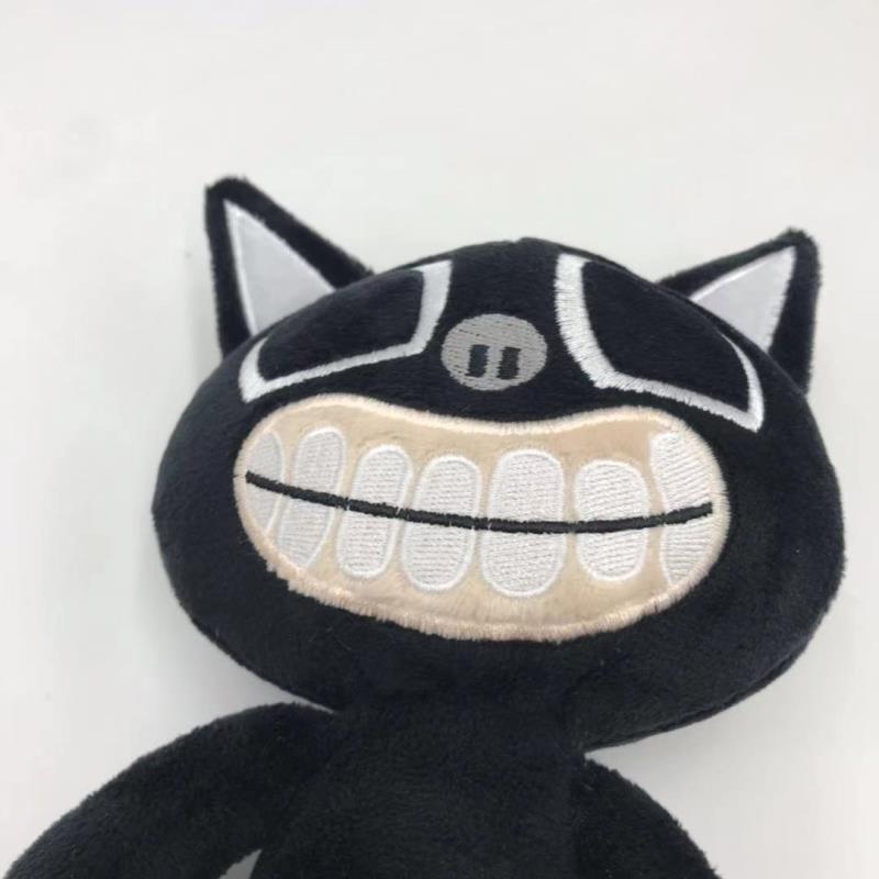 Siren Head Pluche Speelgoed Zwarte Cartoon Kat Knuffelpop Horror Karakter Figuur Kinder Verjaardagscadeau