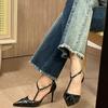 Fashion French Vintage Pointy Riveted High Heels for Women 2025 Spring and Autumn New Skinny with Punk Style with Sexy Single Shoes