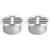 NACX 75mm / 2.9” Stainless Steel Round Flat Floor Drain Cover, Round Anti Blocking Drain Cover for Bathroom Kitchen Washroom Patios, 2Pcs