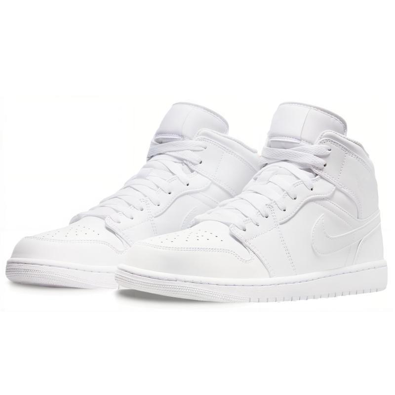 Air Jordan 1 Mid 'Triple White' 2022 Jordan 554724-136