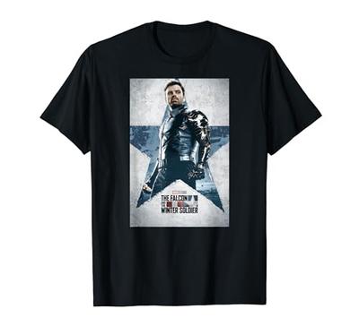 Marvel The Falcon and The Winter Soldier Bucky Barnes Poster T-Shirt