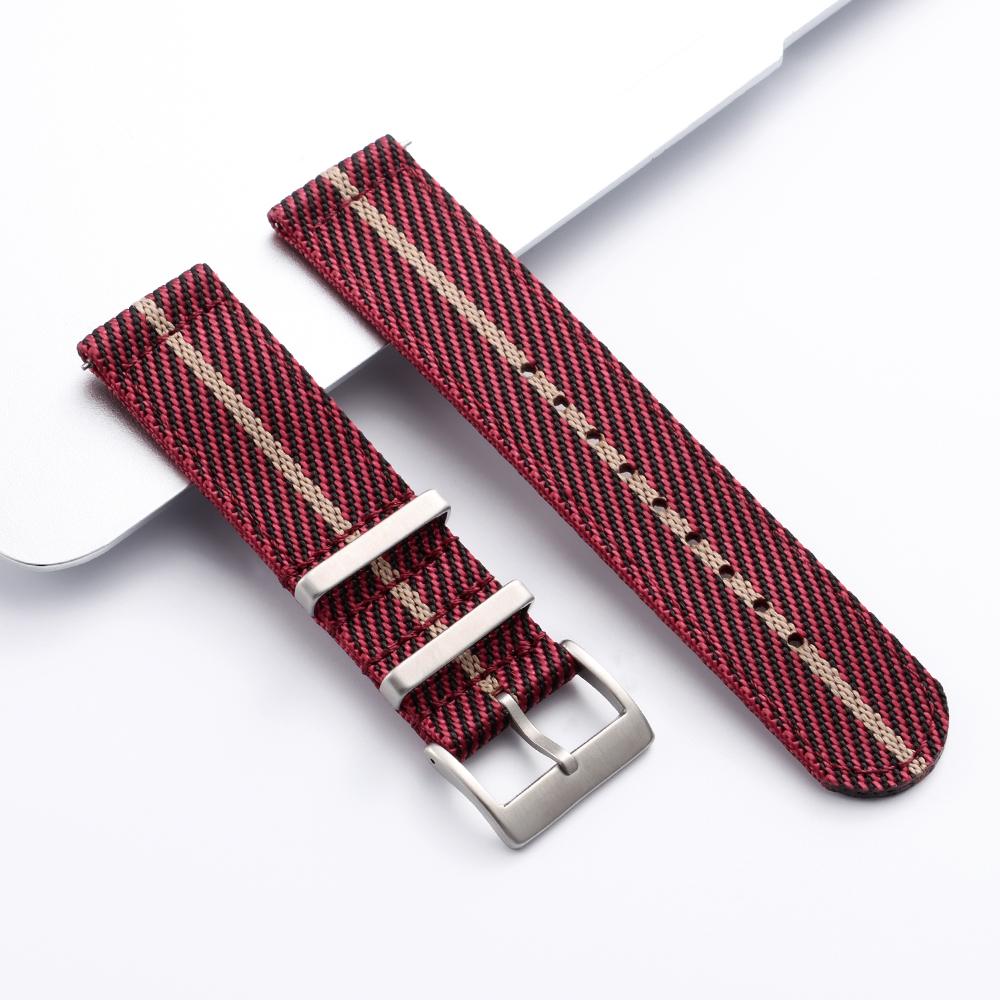 20mm 22mm Nylon Watch Band for Omega for Tudor Strap Woven Canvas Fabric Wristband Men's Military Sports Quick Release Bracelet