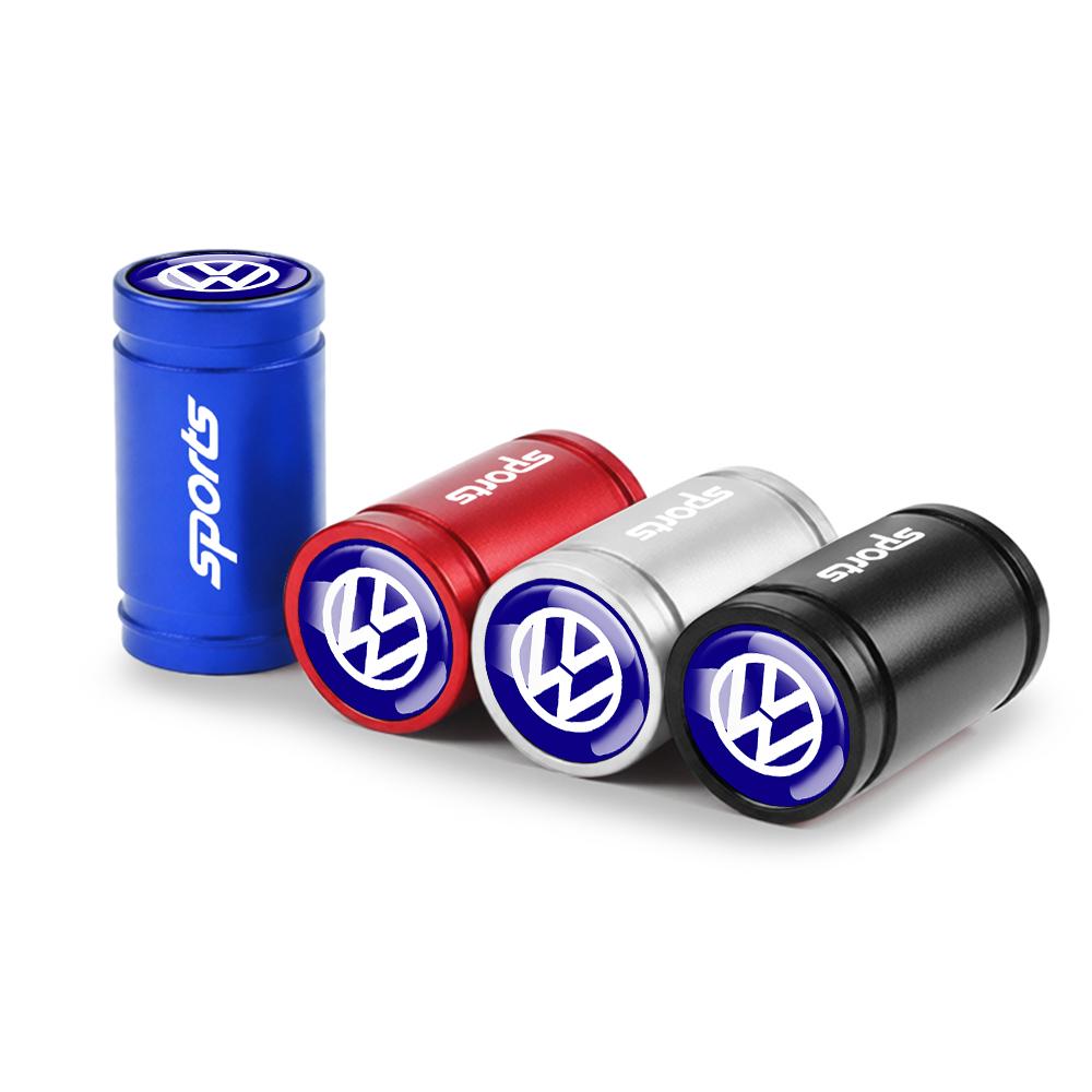 4Pcs Car Styling 3D Aluminum Alloy Tire Valve Tyre Stem Dust Caps For Volkswagen Golf Rline Passat GTI Sagitar Scirocco Tiguan