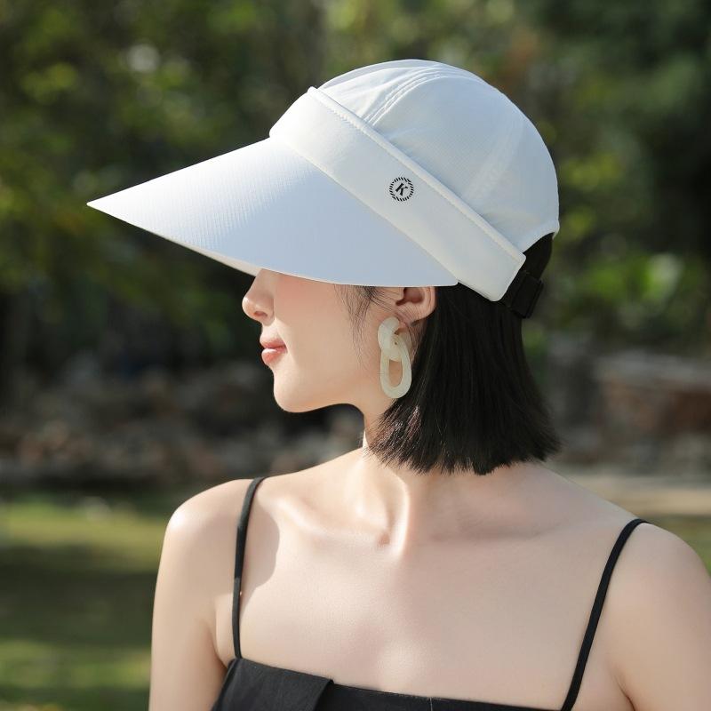Sun Hat Female K Standard Removable Multi-Functional Big Eaves Windproof Sun Hat Outdoor Empty Top Sun Hat