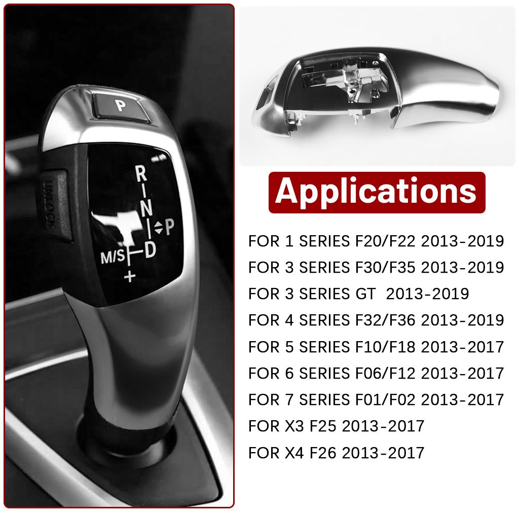Car Gear Shift Knob Cover Auto Gear Knob Shift Lever Cover Replacement For Bmw F30 F31 F32 F33 F34 F36 F07 F10 F11 F06 F12 F14