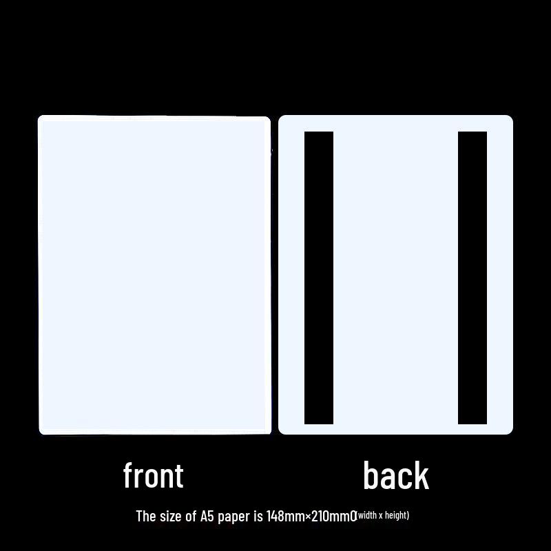 A5 Magnetic Document Holder - Hard Plastic Card Display for Whiteboard/Fridge A5 (148*210mm) белый