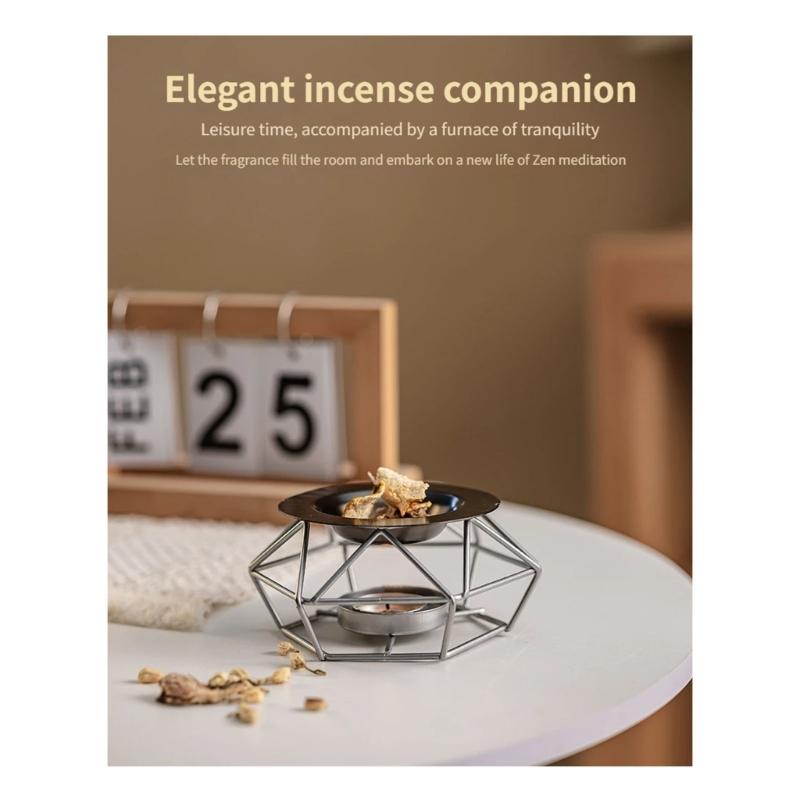 Wax Melt Burners Essential Oil Burners,Iron Oil Burners Tealight Wax Warmer Aromatherapys Holder Candle Scented Diffuser