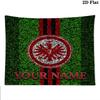 Eintracht Frankfurt Custom Name Wall Tapestry Aesthetic Wall Hanging Printed Fabric Blanket Decorative Tapestries for Bedroom Living Room Home Decor