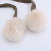 New Winter Knitted Plush Ear Protection Hat Thickened Plush Warmth Lei Feng Hat National Style Cold Proof Hair Ball Big Head Circumference