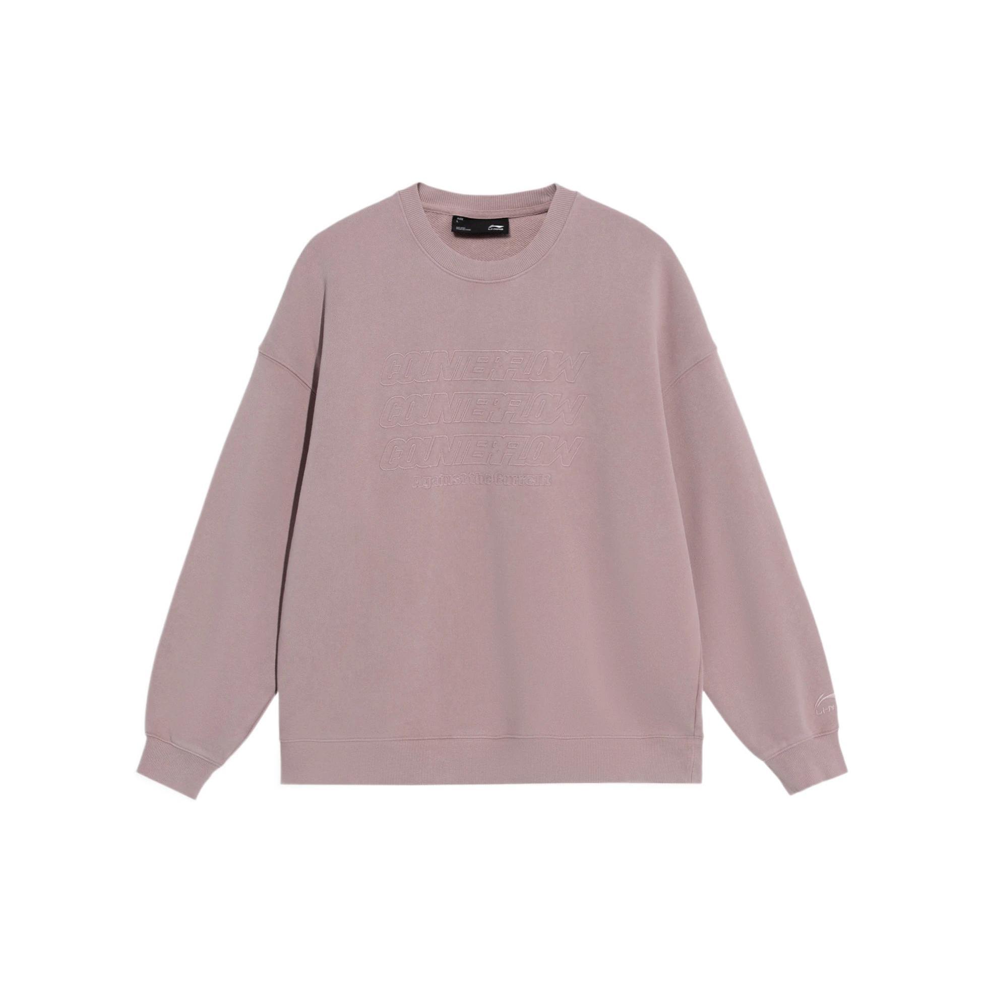 Li Ning CF Tracing Sweatshirt Unisex Bark Umber AWDS553-6 XXL