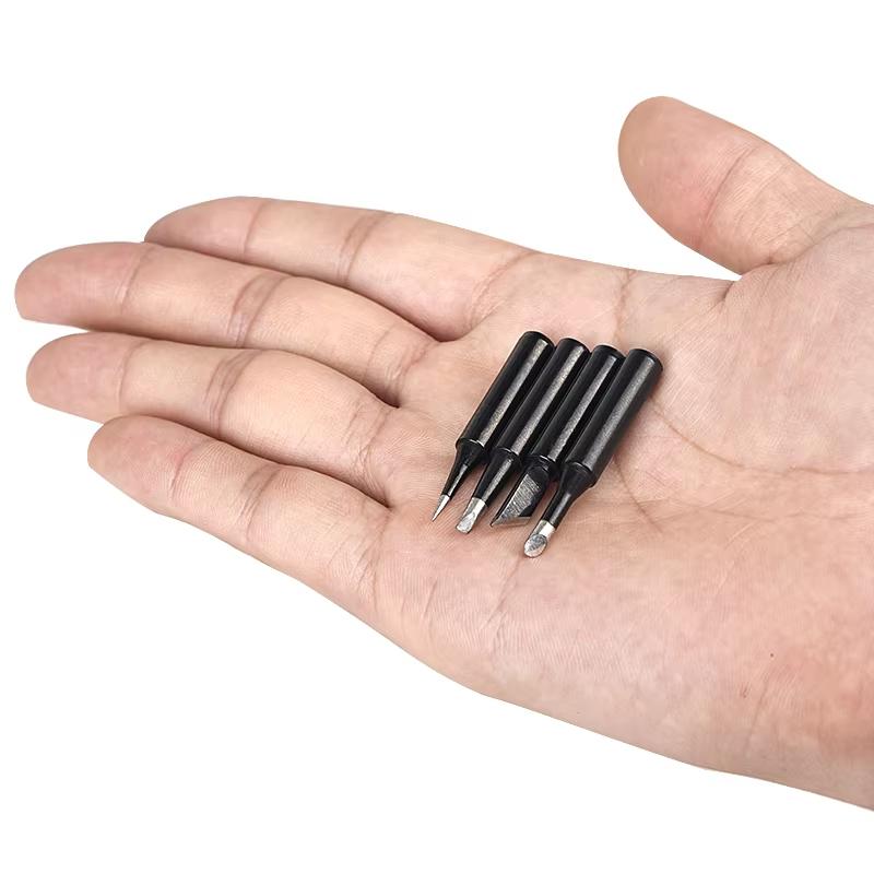 Vârfuri pentru fier de lipit JCD Negru 5 buc/set 900m-T Vârf de lipit fără plumb Costum pentru 908S 908 Vârfuri de sudare de calitate superioară Cap de lipit