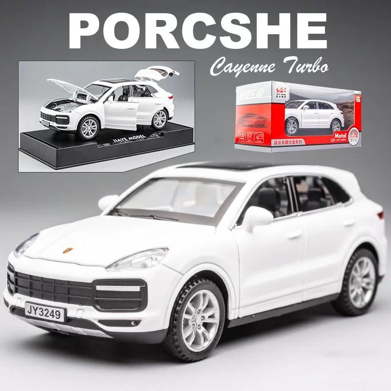 RUM1:32 Scale Porsche Cayenne Alloy Car Model Light & Sound Effect Die Cast Car Model Toys for Boys Toys for Kids Gift for Boys Car for Boys