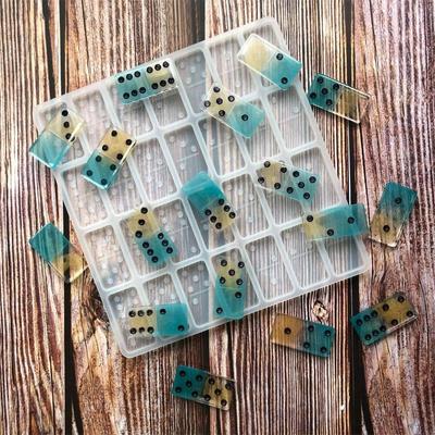 DIY Dominosteine Kristall Silikonform Harzguss Epoxidform Bastelwerkzeuge