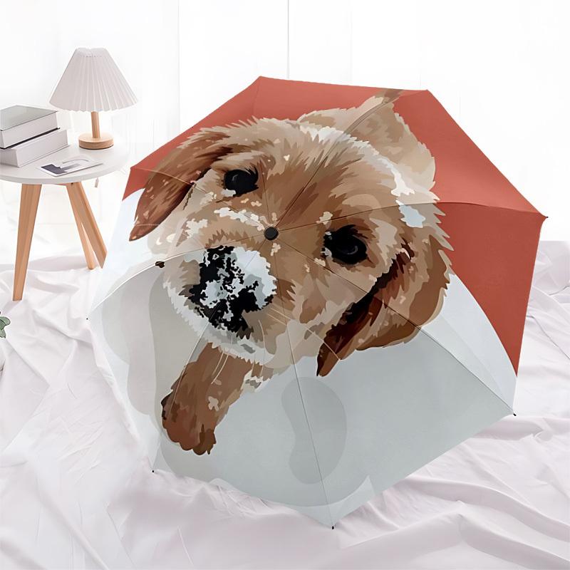 1pc Puppy Automatic Open/Close Umbrella, Formal Events - Ideal Gift for Family or Friends, Outdoor Accessory yy251211210
