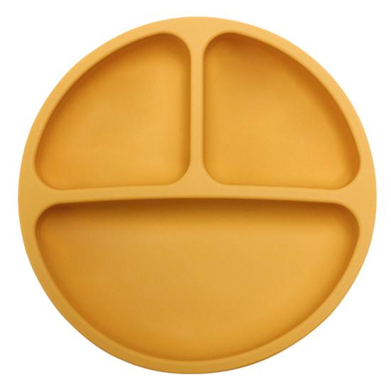 Yousheng Baby Cutlery Grid Partitions Food Grade Soft High Temperature Resistant Silicone Suction Cup Baby Cutlery Bowl Dining Accessories