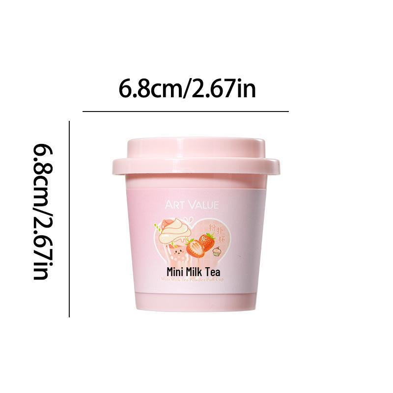 Art Value Mini Milk Tea Powder Puff: Blush, Highlighter & Concealer Combo