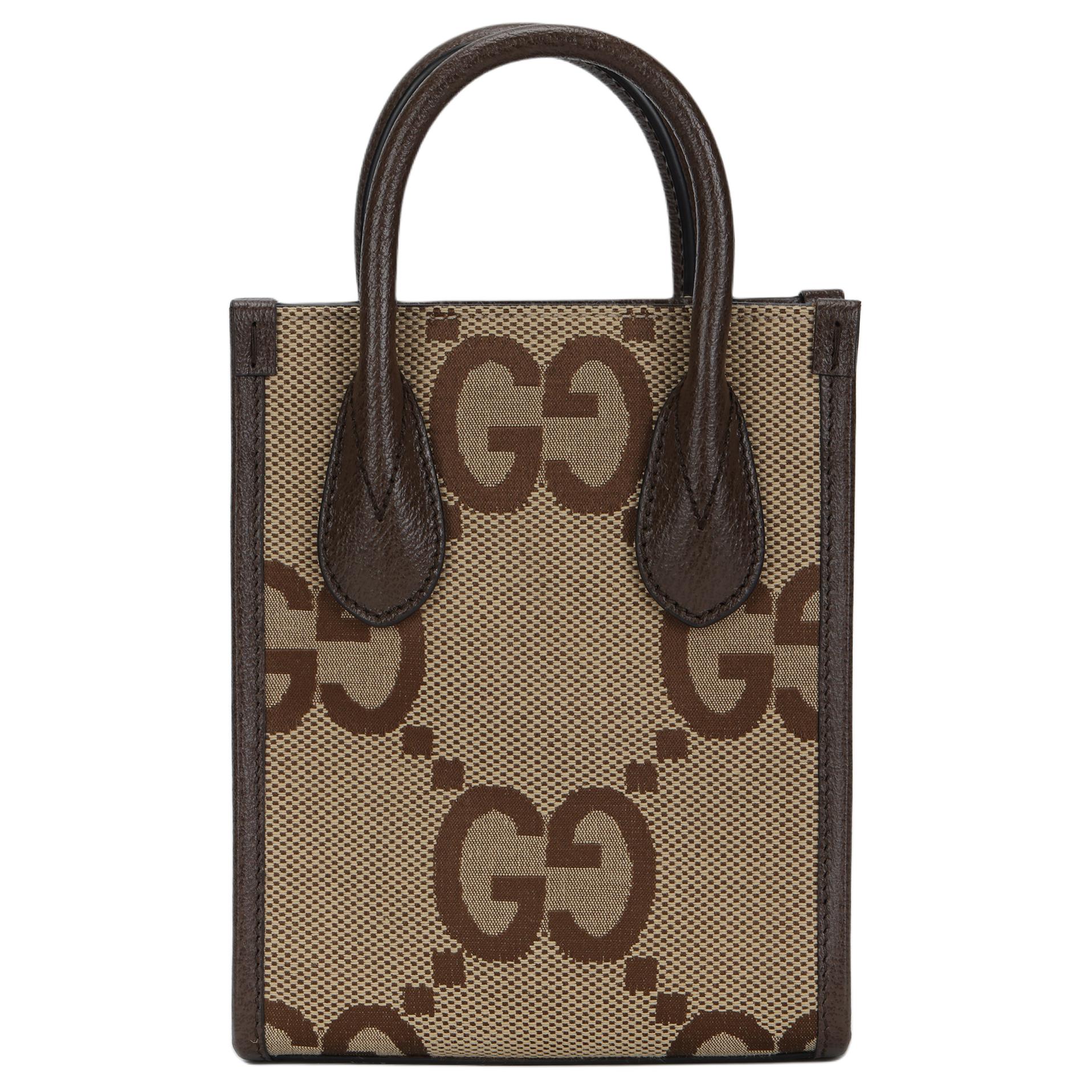 

Gucci Jumbo Gg Super Double G Large Old Flower Logo Red And Green Striped Shoulder Strap Tote Bag Gift Set(Basic Set+Box+Shopping Bag) бежевий/коричневий