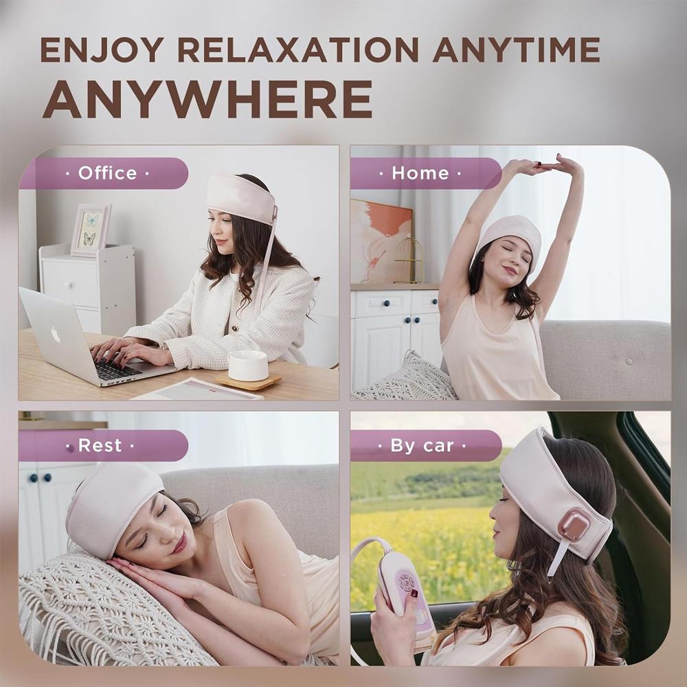 1set Head Massager Scalp,Rechargeable Massager Airbag for Head,Electric Percussion with Portable Design for Deep Relaxation