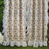 French Rococo Light Luxury Curtain Finished Semi-blackout Vintage Jacquard Princess Lace Hook Punch Bedroom Curtain
