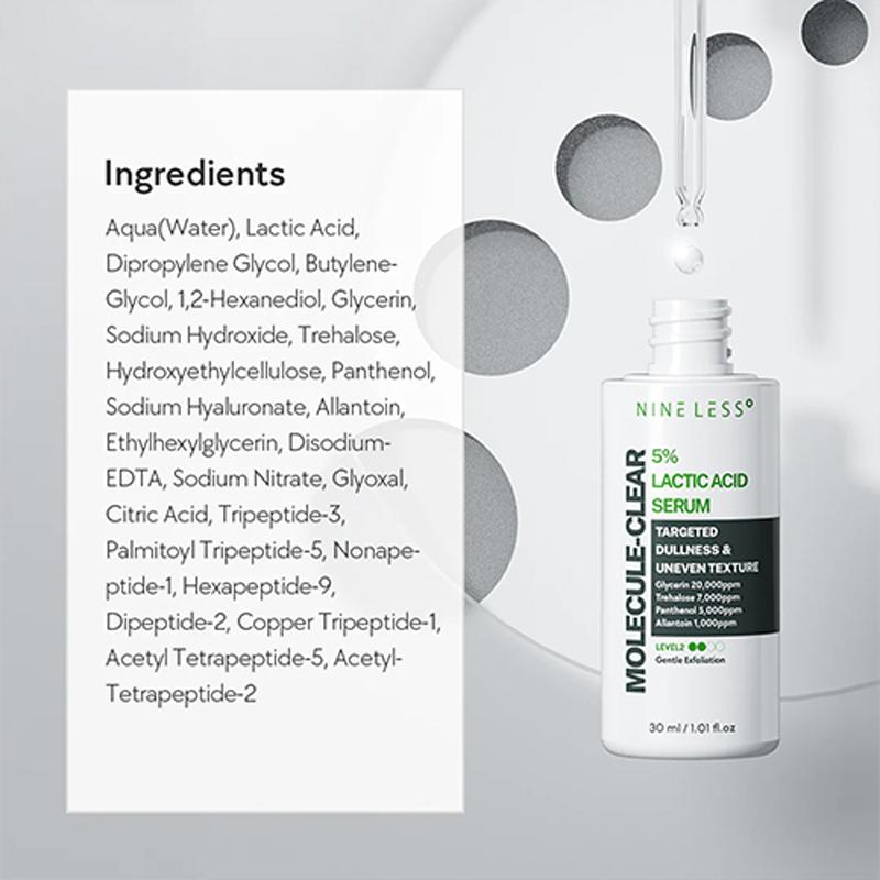 [NINE LESS] Molecule-Clear 5% Lactic Acid Serum 30ml