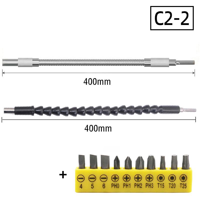 105 Degree Angle Socket Adapter 1/4 inch Extension Hex Drill Bit Adjustable Screwdriver Holder Slotted Phillips Power Hand Tools