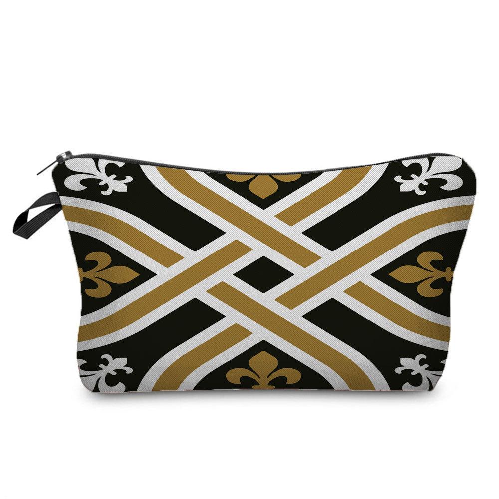 Women Flower Print Cosmetic Bag Toiletries Organize Travel Storage Case 6694