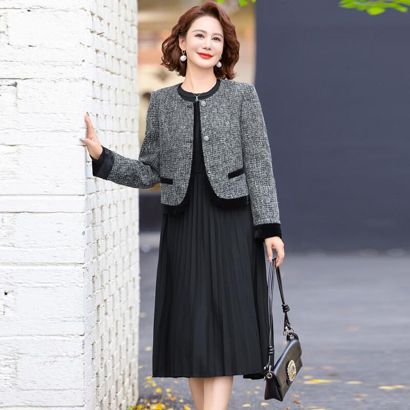 Xiao Fu J251H1322 H-Line Pleated Midi Skirt