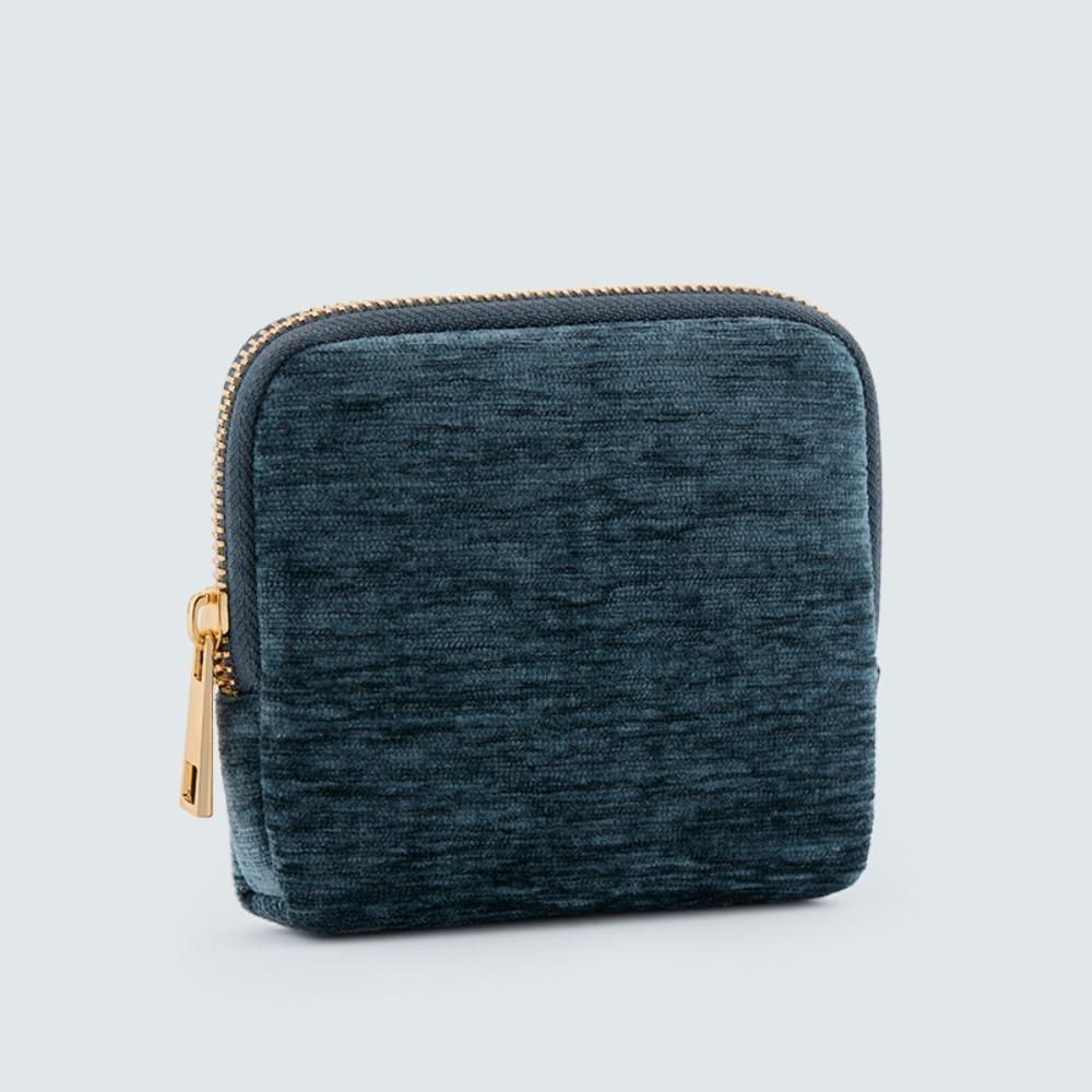 Multi-Layered Flannel Jewelry Zipper Bag Anti-lost Cloth Jewelry Organizer Portable Purse  Necklace