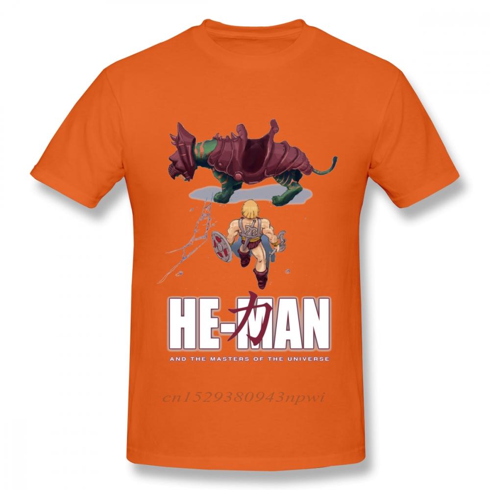 Novelty HeMan And The  Of The Universe Akira T Shirt For Male Crewneck 100 Cotton Graphic Print Tee Shirt