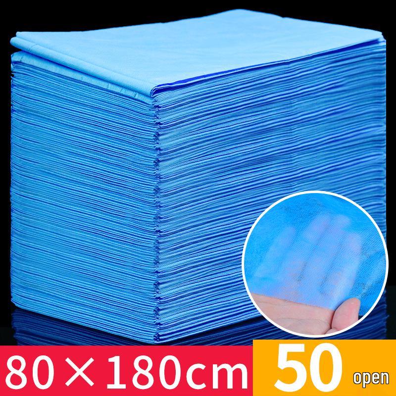 80x180cm Waterproof Disposable Massage Bed Sheet - Breathable Non-woven Fabric for Beauty Salons.