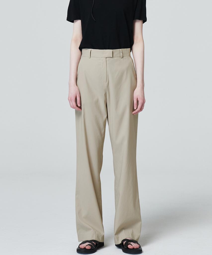 MALOUPE 2128 Lightweight Semi-Wide Pants (Beige)