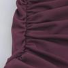 European & American Style Pleated Long Sleeve Slim Dress with Stand-Up Collar for Autumn & Winter - Women's Collection.